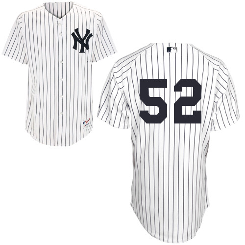 CC Sabathia #52 MLB Jersey-New York Yankees Men's Authentic Home White Baseball Jersey - Click Image to Close